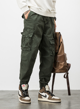 GlacialWhale Mens Cargo Pants Men Fashion 2021 Techwear Jogg