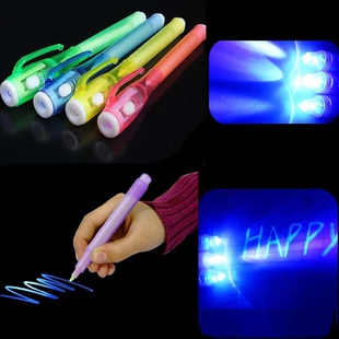 Invisible Ink Pen Creative UV Light Funny Marker Pen For Ki