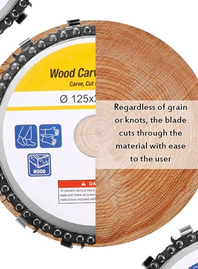 5 Inch 14 Teeth Grinder Chain Disc 22mm Arbor Woodworking Ca