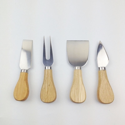 4pcs/set Knives Bard Set Oak Handle Stainless Steel Slicer C