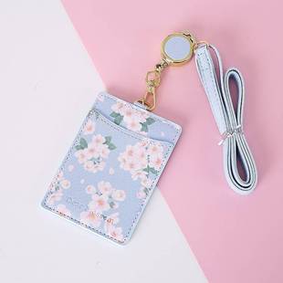 Holder Tag Leather Name Flowers Card Lanyards Badge