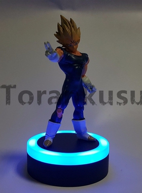 Dragon Ball Action Figure Evil Vegeta Led Light Base PVC Dr