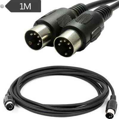LBSC 3.28Ft  MIDI 5 Pin DIN Plug to 5 Pin DIN Audio Extensi