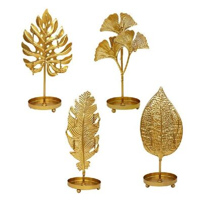 Gold Color Metal Jewelry Display Stand Women Desk Necklace