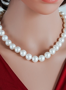 Ten millimeters of pearl necklaces, clavicle necklaces of pe
