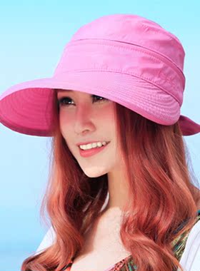 Women Sunhat Solid Casual Summer Fashion Visors Outdoor Bowk