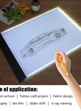 Tablet Digital Graphic Pad Art Painting Writing A4 LED Drawi