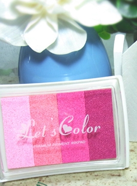 1PCS 6style Inkpad Ink stamp pad Colorful Cartoon Craft Inkp