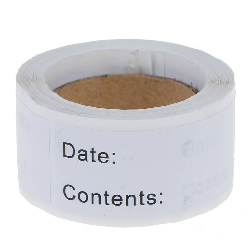 125pcs Food Storage Labels Refrigerator Freezer Labels Adhes