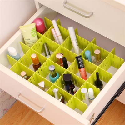 4pcs/set Plastic Adjustable Drawer Dividers organiser Retrac