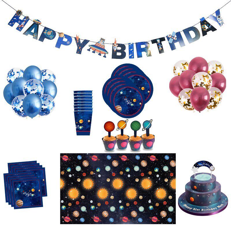 Astronaut Space Party Supplies Birthday Party Decorations K
