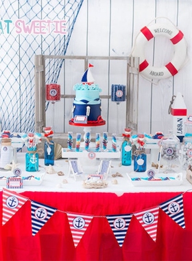 Nautical Birthday Decorations Balloons Arch Photo Booth Pro