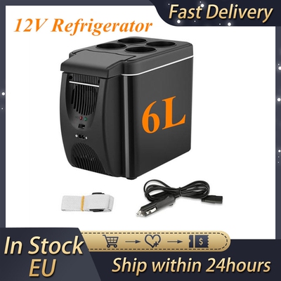 Portable 12V Refrigerator Freezer Heater 6L Mini Car Freezer