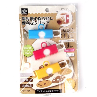 Japan km. 6024. Bread bag sealing clip press type spring sea