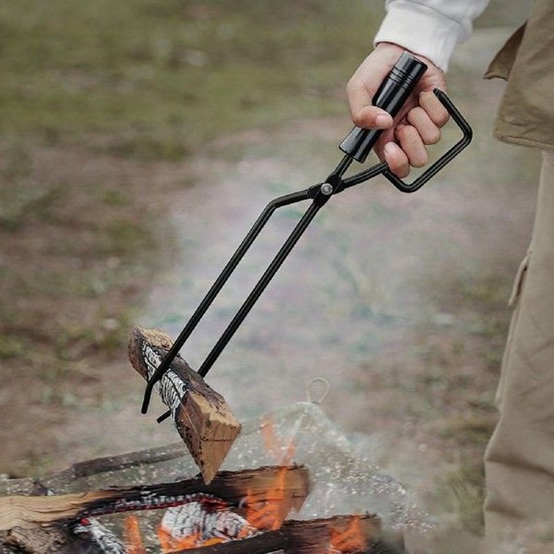 Barbecue Carbon Clip Charcoal Fire Tongs Shears Cooking