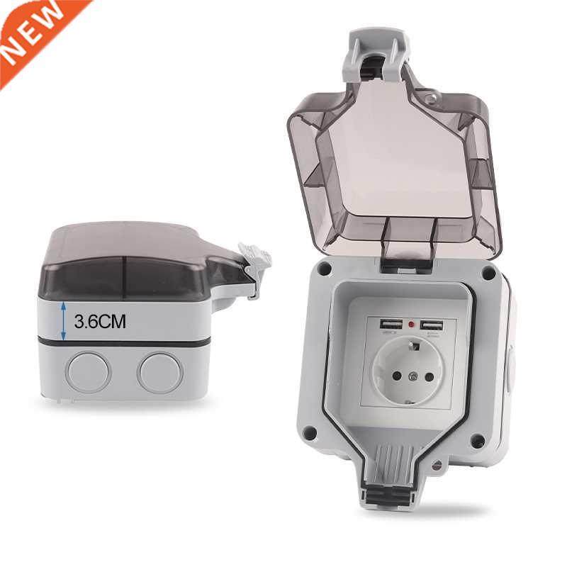 IP66 EU Stndrd lrge plug Wterproof Outdoor Wll Switch S
