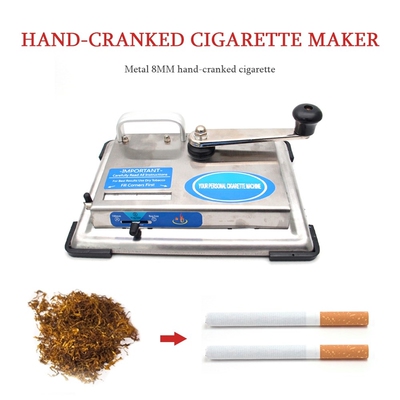 Stainless Steel Cigarette Maker Roller Hand cranked Tobacco