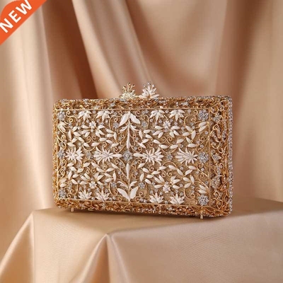 XIYUAN Women 2022 Diamond Drip Floral Evening Bags Clutches