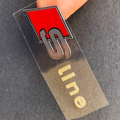 Metal hot sticker customized metal LOGO reprints label tatto