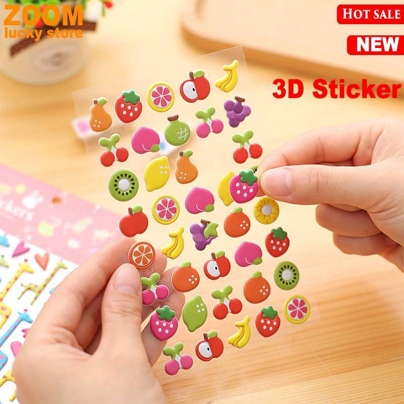 3D Reward Stickers Encouragement Cartoon Sticker for Kids