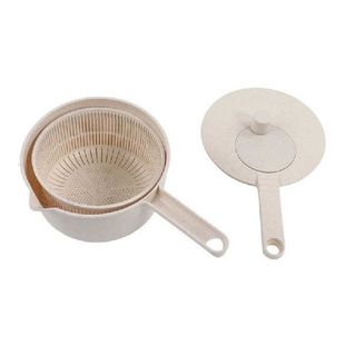 Salad Washer Dryer Wheat Straw Small Salad Spinner for Home