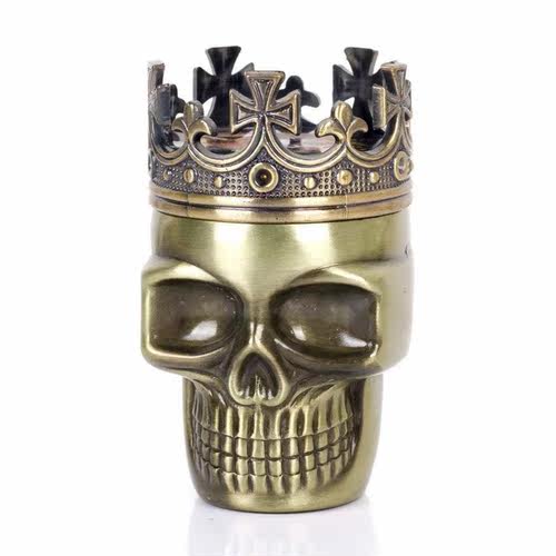 Punk Ghost Head Men Skull Plastic Tobacco Grinder Portable