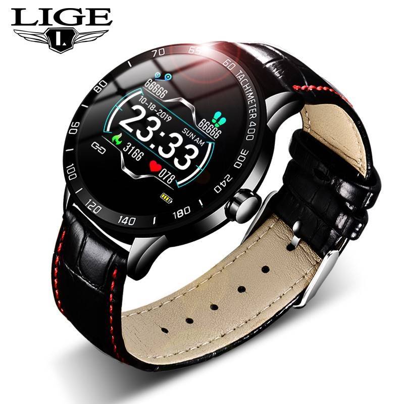 LIGE Sport smartwatch Men for Android ios Heart Rate Blood 鲜花速递/花卉仿真/绿植园艺 园艺用品套装 原图主图