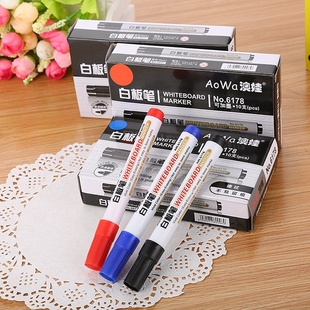 10PCS/box Colorful Whiteboard Pen Black White Board Markers