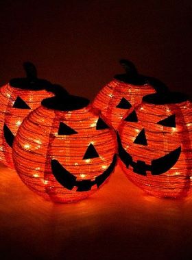 100LED Halloween Pumpkin Lantern 8 Mode Foldable Pumpkin