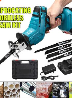 Portble 110/220V Cordless Reciprocting Sw Li Ion Bttery