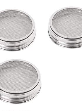 Set Of 3 Stainless Steel Sprouting Jar Lid Kit For Superb
