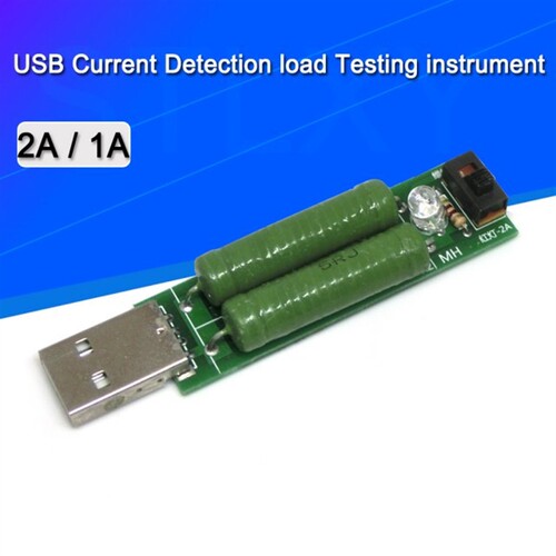 USB Charge Current Detection load Testing instrument 2A/1A D