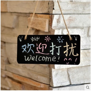 Small hangable blackboard Mini-shop marker board Creative ha