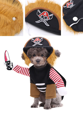 Party Travel Cosplay Halloween Costume Pirate Pattern Daily
