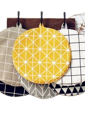 Anti-skid Insulation Cotton Round Table Mat Potholder Drink
