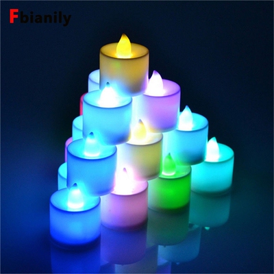 Electronic Candle LED Light Mini Colorful Romantic Smokeles