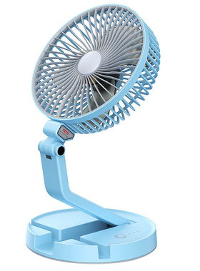 Folding Fan Table Lamp Phone Holder Portable Desk Fan W