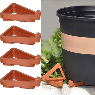 12pcs Plant Pot Feet Stand Garden Flower Pots Triangle Invis