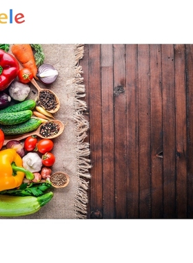 Yeele Wooden Board Food Vegetables Kitchen Decoration Photo