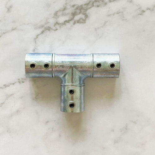 家用明装金属线管t型三通接头