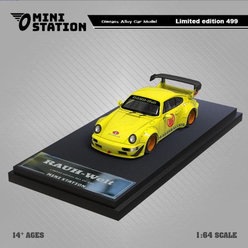 Time Model164跑车964模型龙珠涂装RWB宽体改装适用于保时捷911