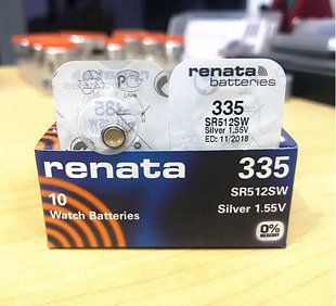 renata电池 手表电池 瑞士 SR512SW 1.55V纽扣电池 335 原装