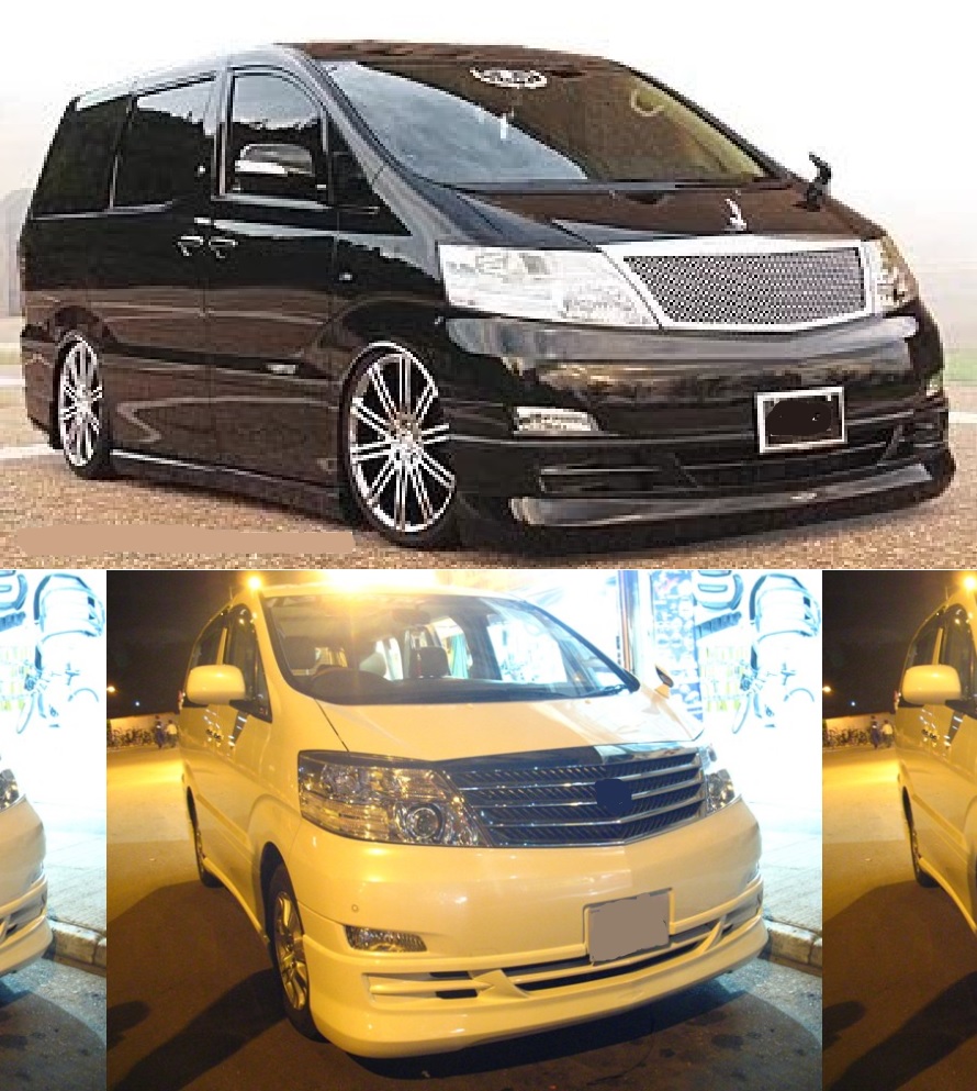 埃尔法10系\alphard 10系改装D款前唇