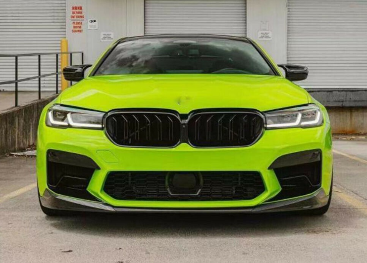 干碳纤维21~22款5系M5 F90改装PER款前唇（3件组合）