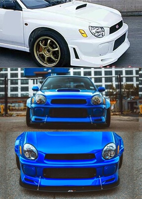 7代Impreza\翼豹WRX\STI改装JUN版前杠