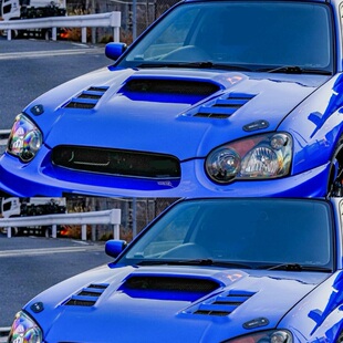 开孔引擎盖 8代impreza 翼豹WRX STI改装 V款