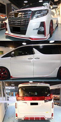 高品质Alphard SC\埃尔法SC改装170 motoring款前唇\后唇\侧裙