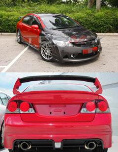 FD2思域TYPE R改装无限RR款前杠\RR款双出后唇\侧裙（CIVIC）