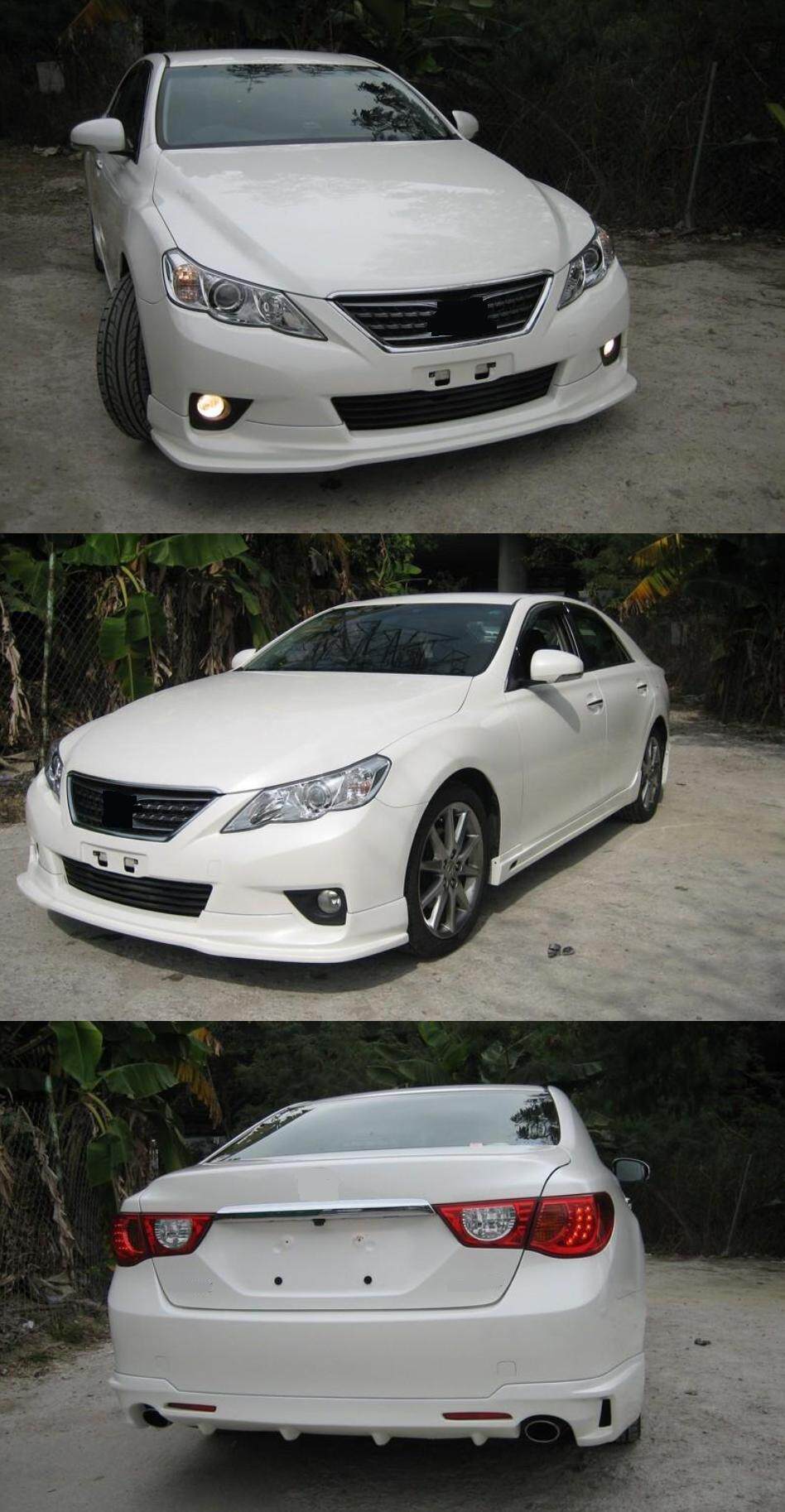 高品质10~13款新锐志mark x改装tr款前唇后唇小包围