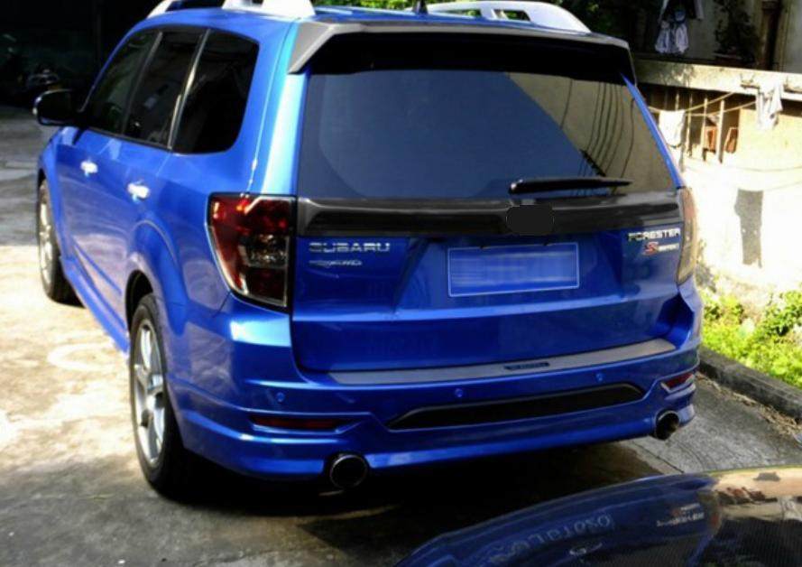 09~12款森林人forester改装北美sti版尾翼中翼xv运动版尾翼